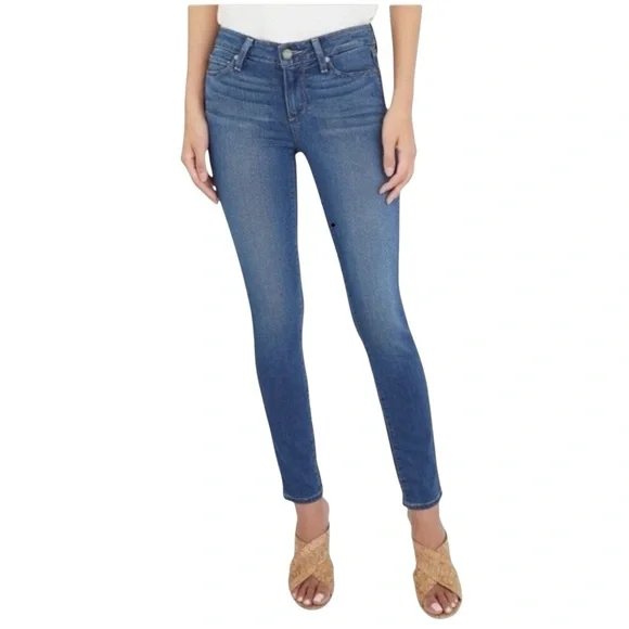 PAIGE Monica Skyline Mid-Rise Ankle Peg Denim Jeans, Size 31. - Picture 3 of 13